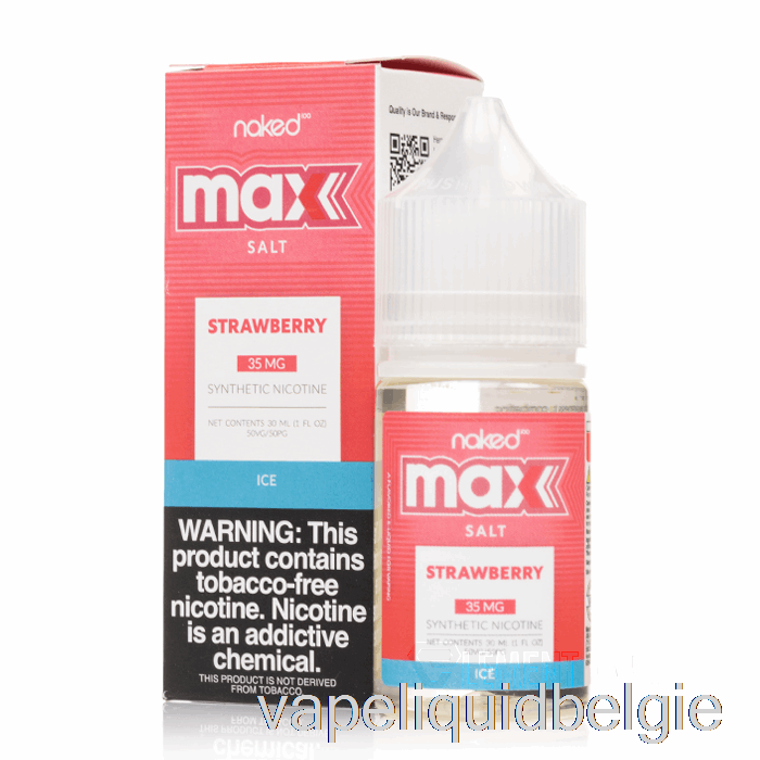 Vape België Ijs Aardbei - Naakt Max Zout - 30ml 35mg